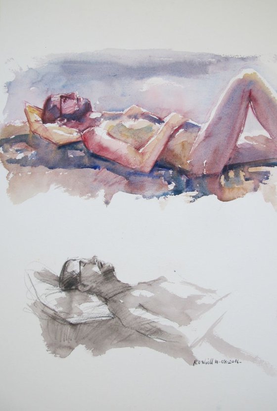 reclining male nude