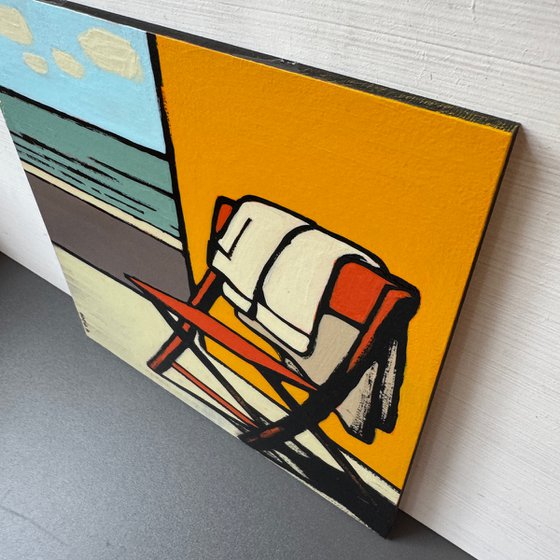 Painting "Empty Chair in The Morning"