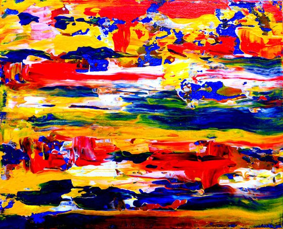 Abstract painting - a tribute to Gerhard Richter