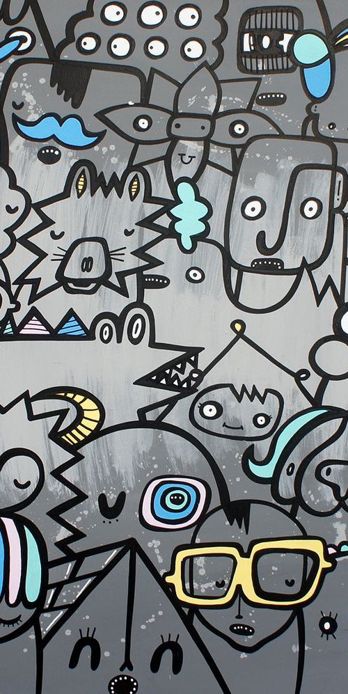 Colour Pop Crowd by Kev Munday