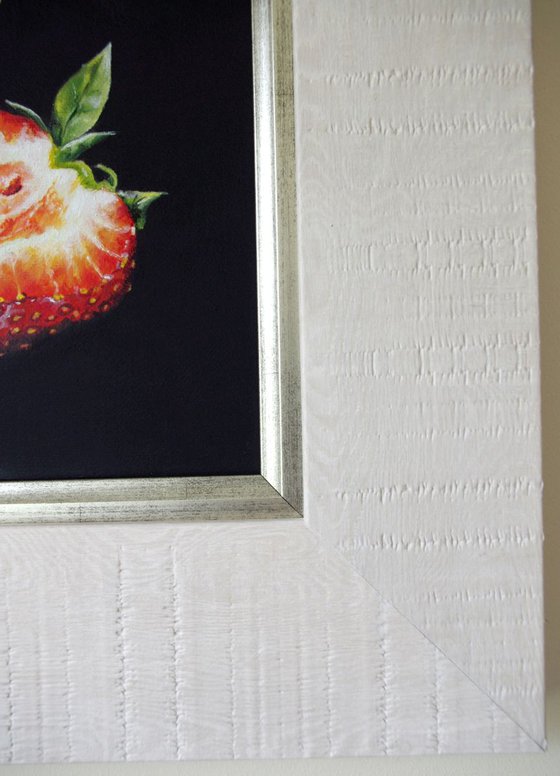 Strawberries With Cream, Framed