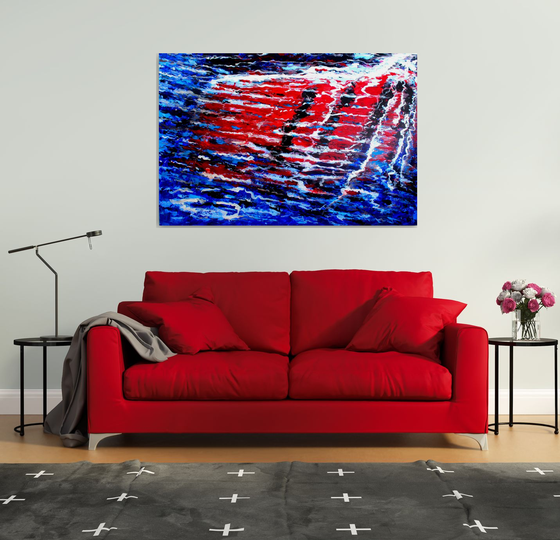 Ebb and Flow I ( Extra Large- 150 cm x 100 cm )