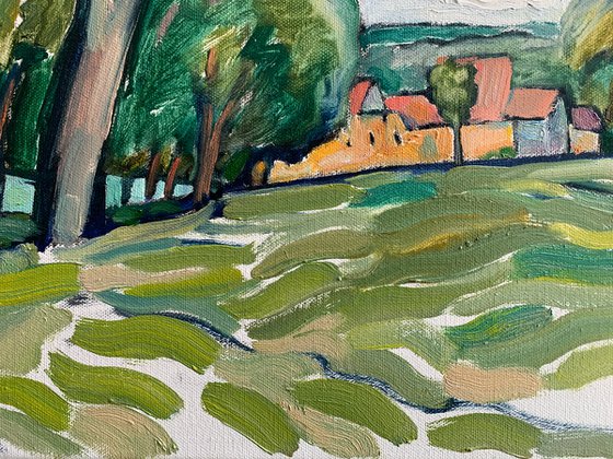 Alley with a Dead Tree