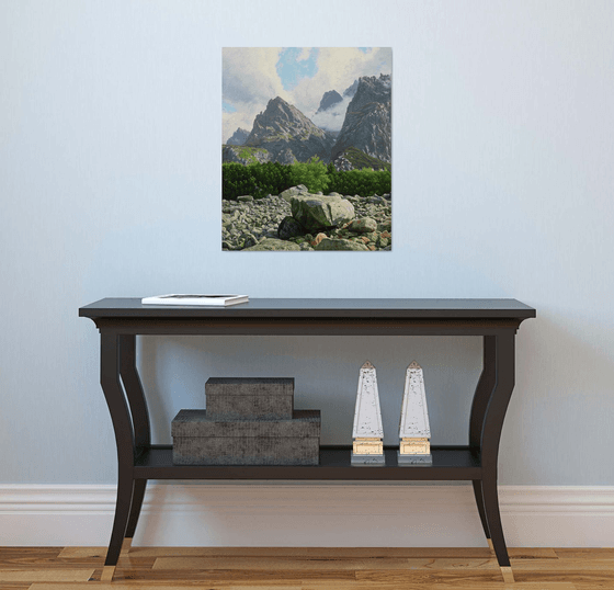 Morning in a mountain valley