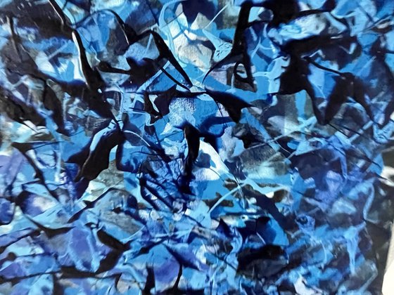 Ultramarine Blue Abstract