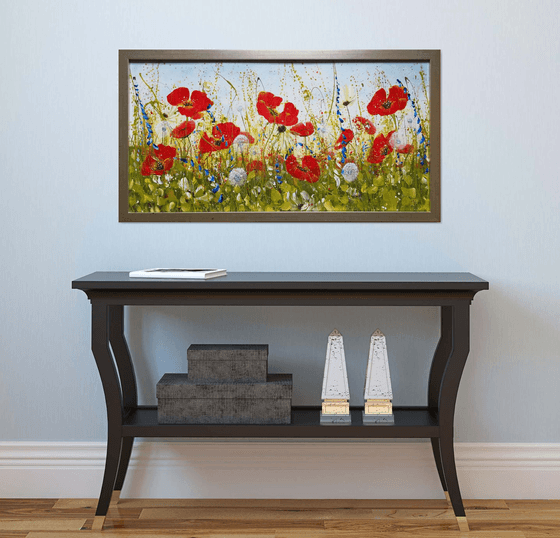 Joyous Poppy Landscape