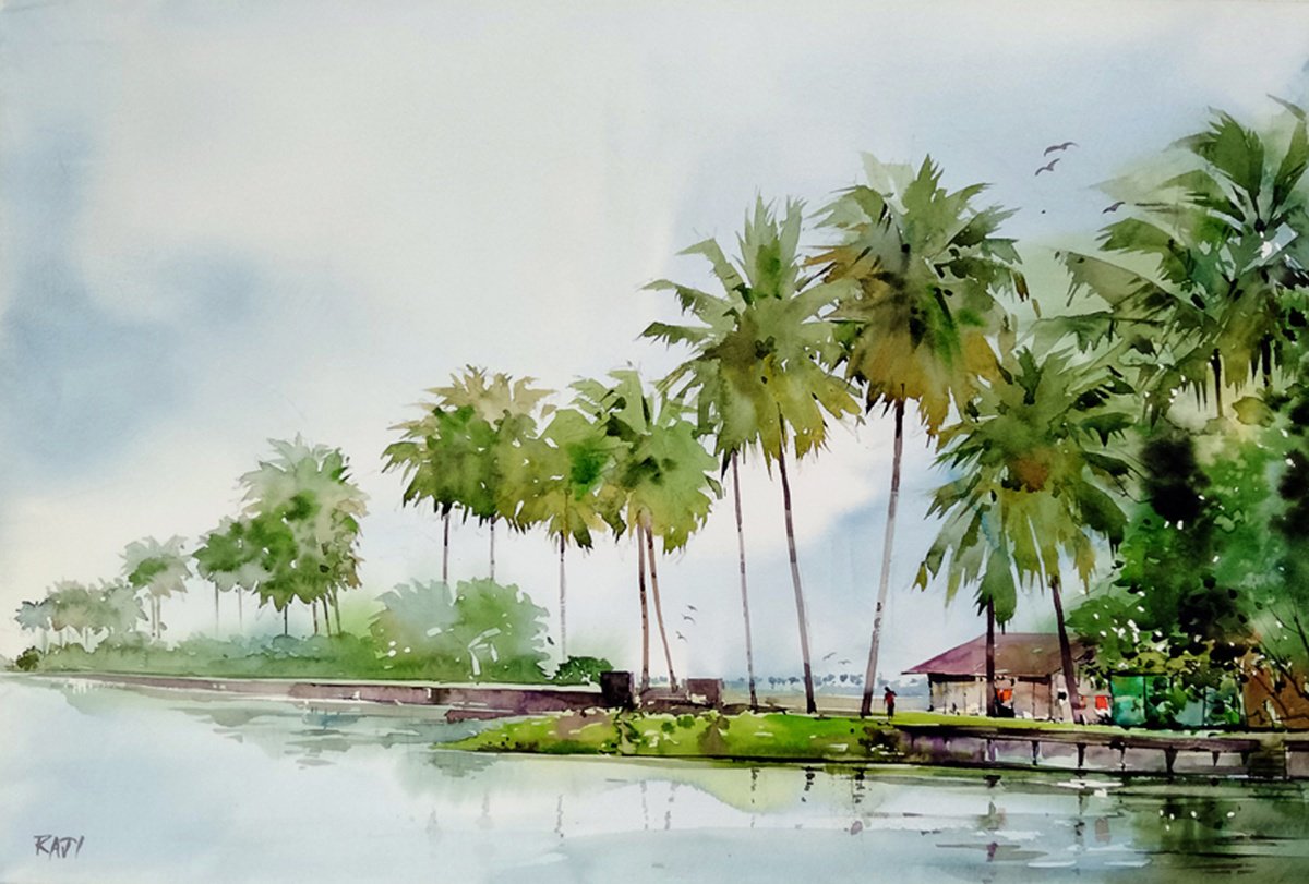 Kerala backwater by Raji Pavithran