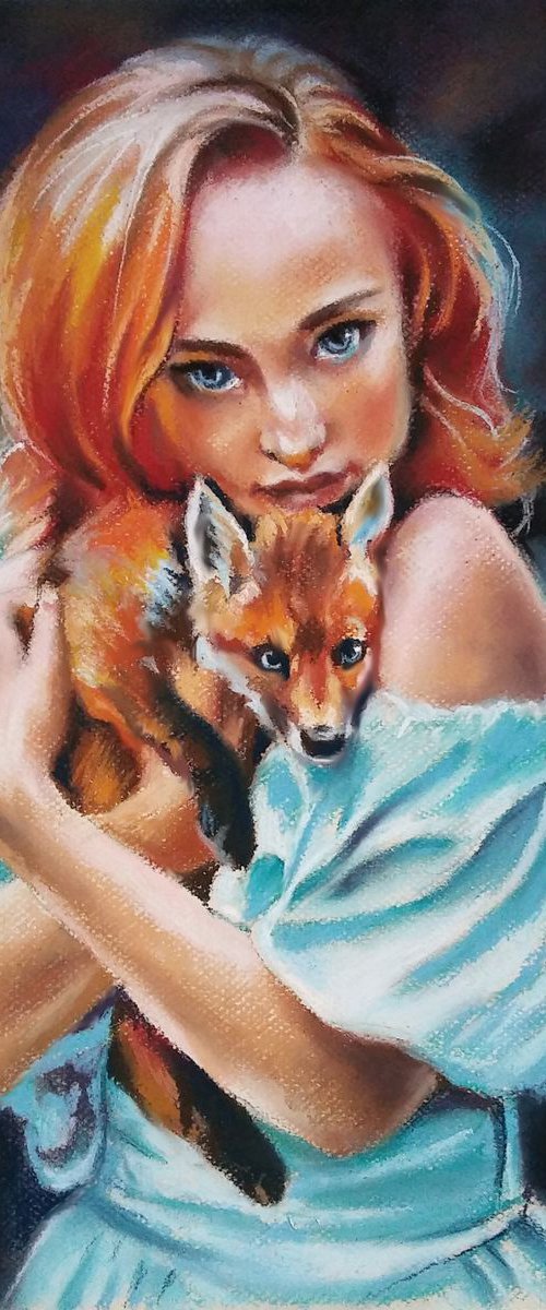Red-haired girl by Magdalena Palega
