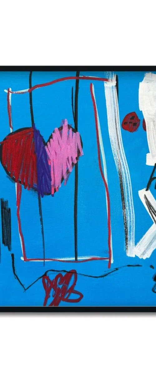 Abstract Heart Grid by Sasha Robinson