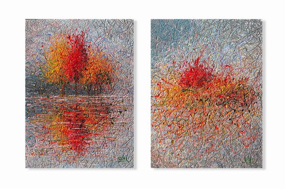 Reflection of Autumn Diptych