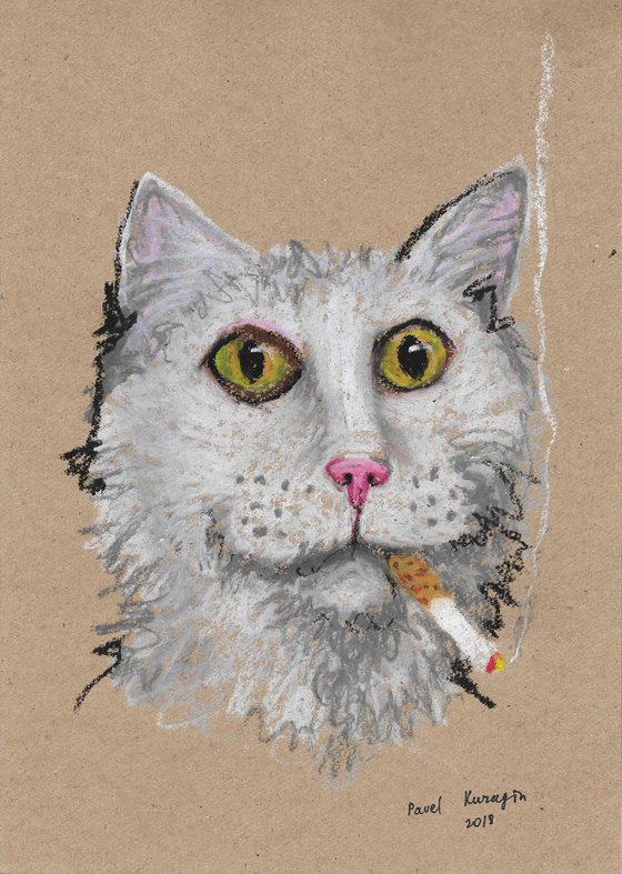 Smoking cat #3