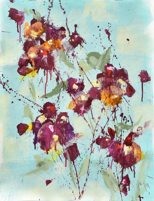 Anniversary Peonies by Abstract Art by Cynthia Ligeros