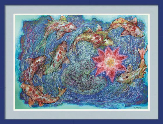 Fantasy with Flowers 332. paper 59x42cm