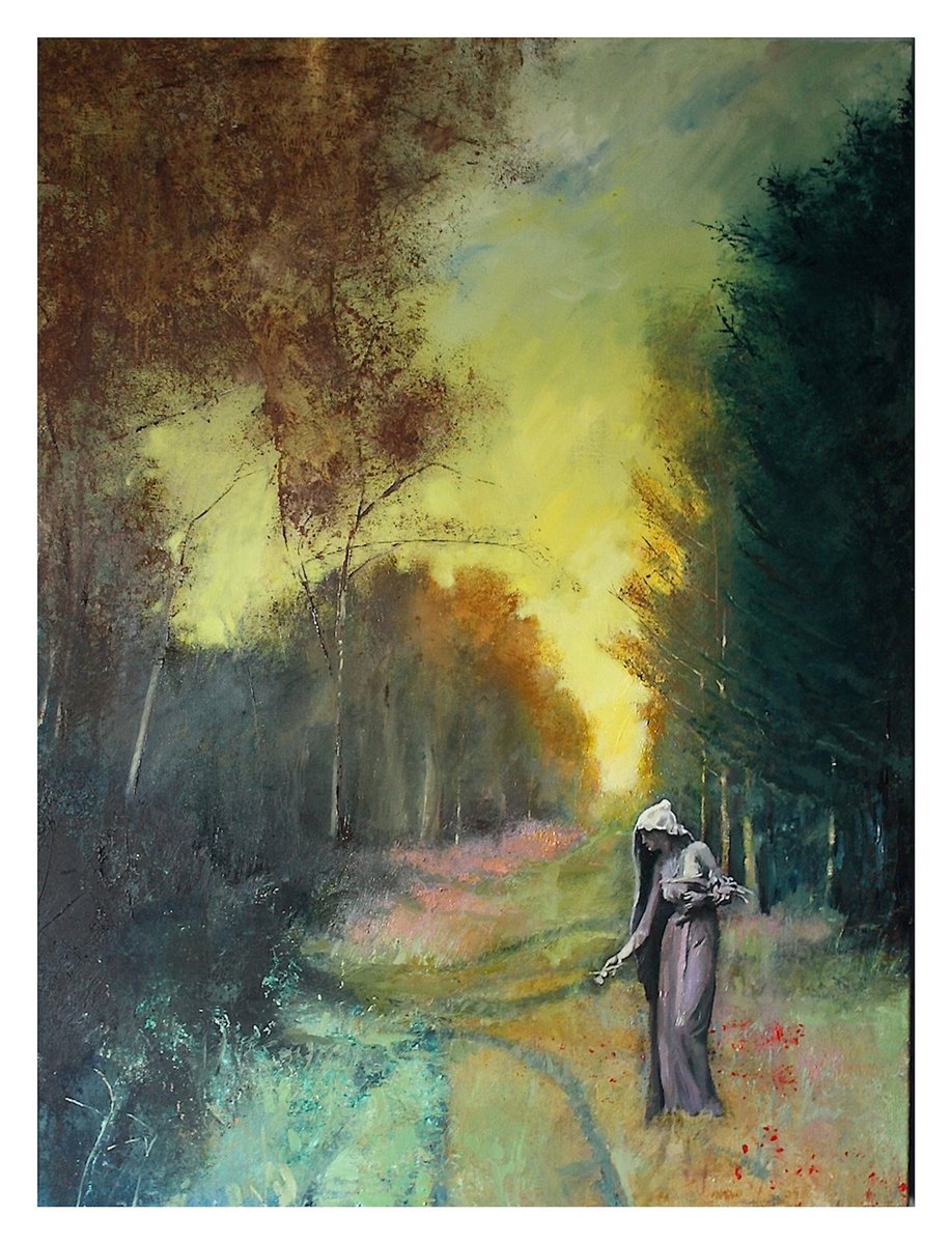 Landscape Oil Painting By Simon Jones, 30 X 40", Timeless 1, Original Artwork