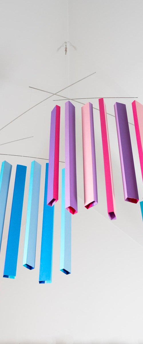 Moving stripes mobile No. 1 by George Koutsouris