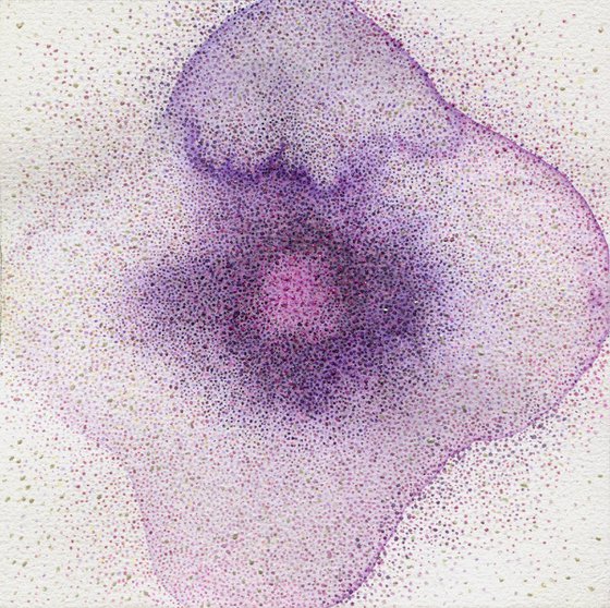 Abstract violet flower