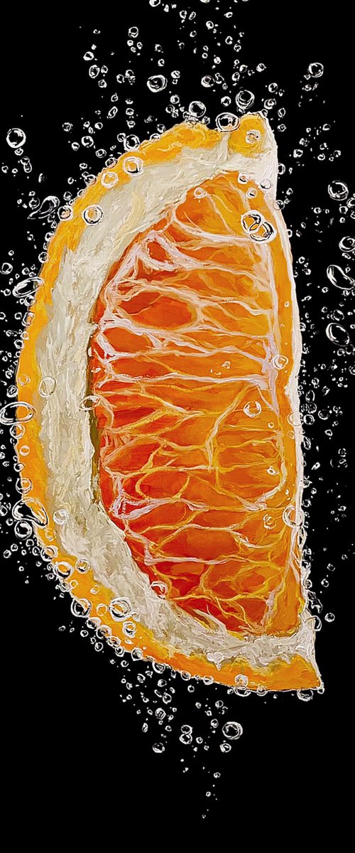 Orange slice by Elena Adele Dmitrenko