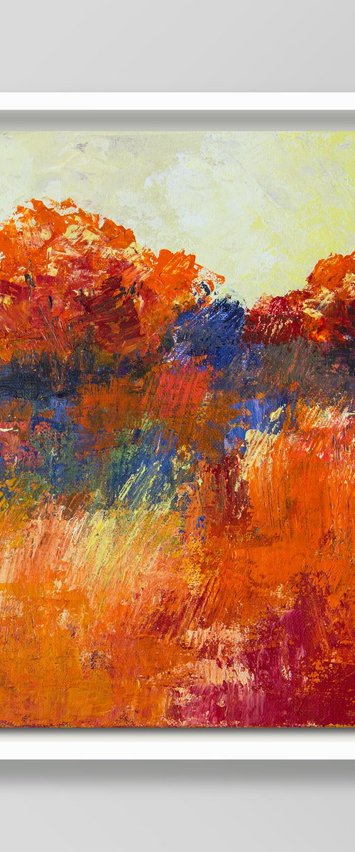 Red landscape by Irina Bocharova