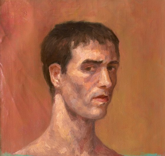 selfportrait on brown