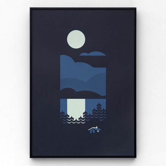Cabin A3 limited edition screen print