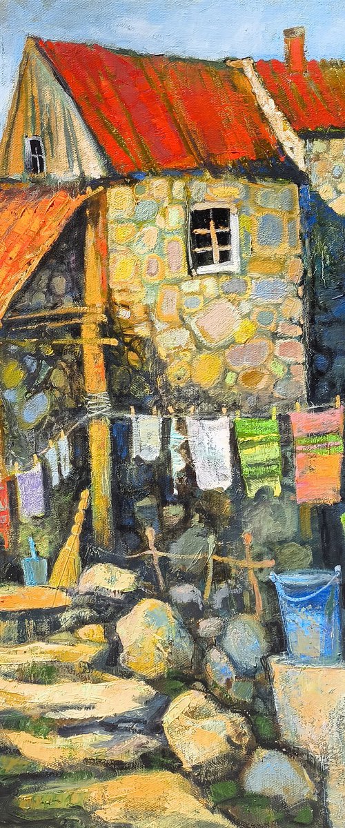 Sunlit Courtyard by Abgar Khacahtryan