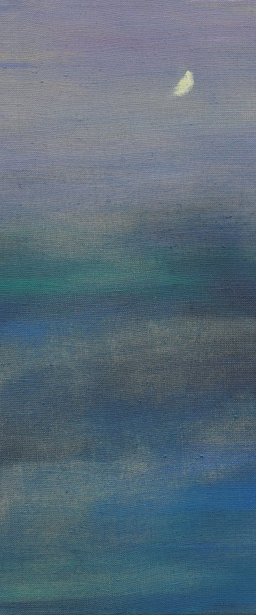 Twilight time. Moon rising. by Artem Andreichuk