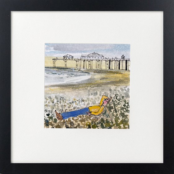 Grey day beach scenes