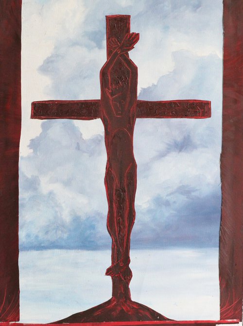Scene of a crucifixion by Mark Barrable