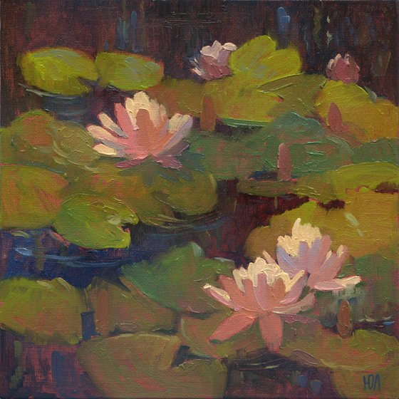 Water Lily Diptych