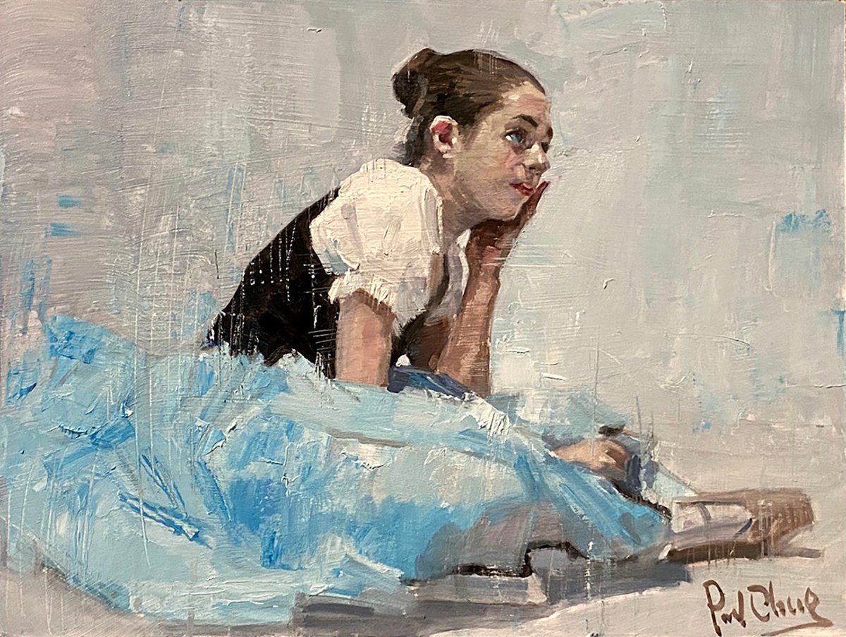 Dancer in Light Blue by Paul Cheng