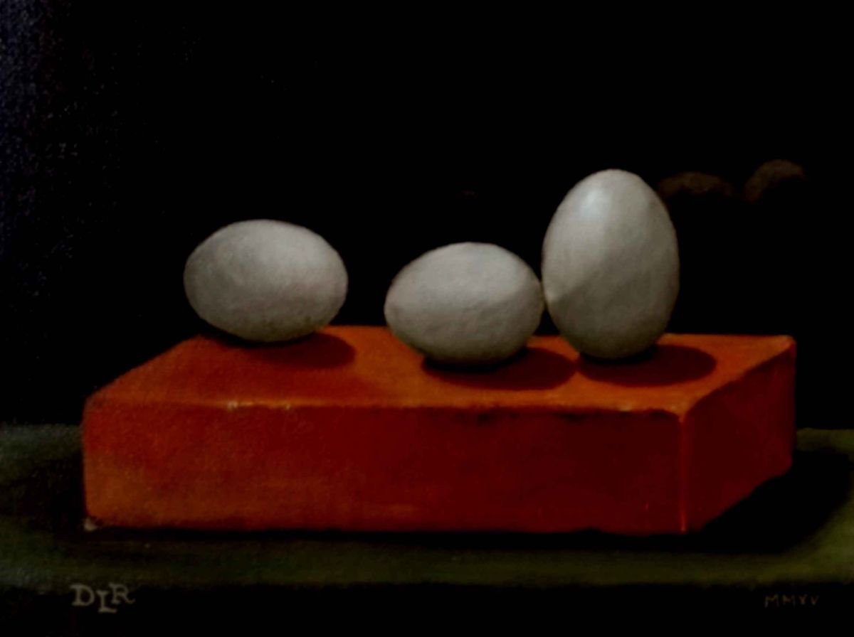 Photorealistic Still Life Oil Painting By Daniela Roughsedge, 9 X 7, A Sense Of Balance, Original Artwork
