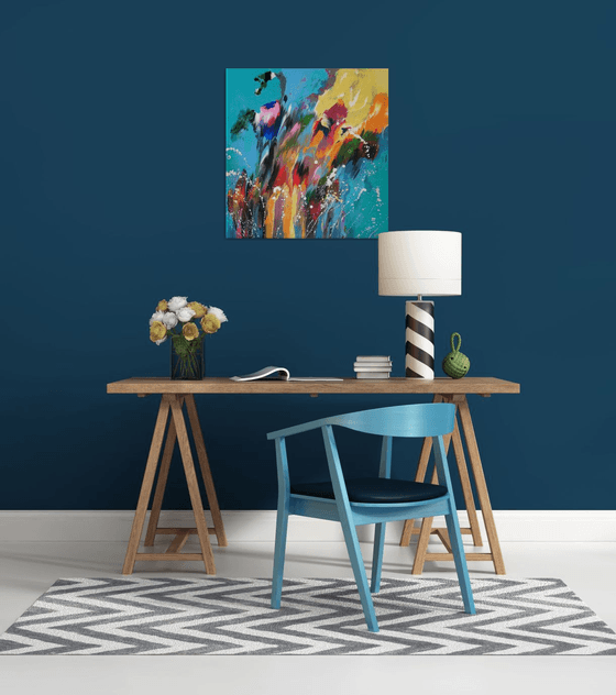 "Happy Day" Original Abstract Painting on canvas