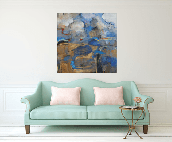 Landscape with Lake and Clouds