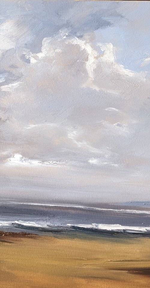 Stormy Red Wharf Bay by Steve Keenan