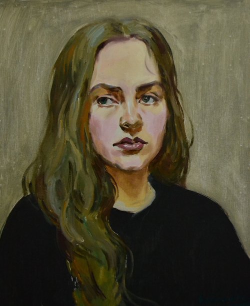 Portrait of a girl by Andriy Berekelia