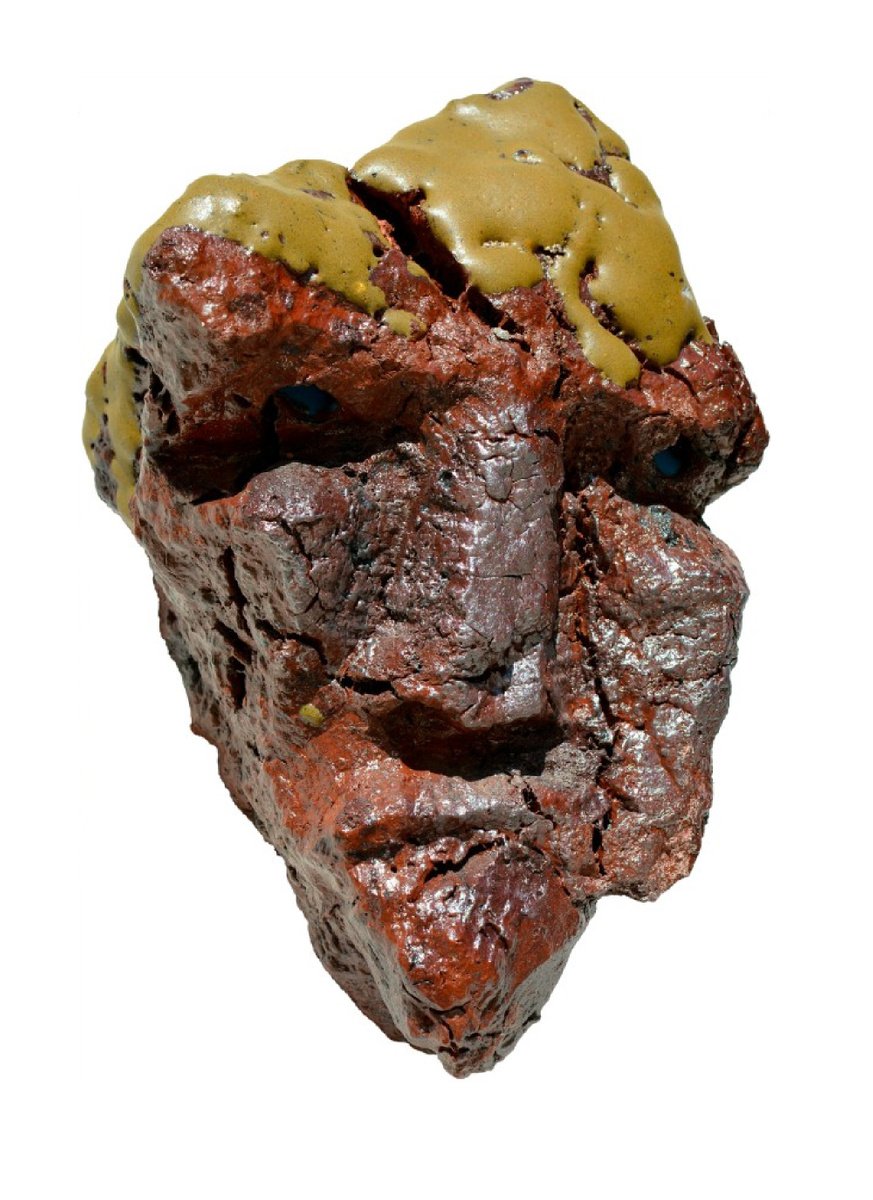 Expressive Portrait Stone Sculpture By Ognyan Chitakov, 7 X 11", "Talking Heads Iv", Original Artwork