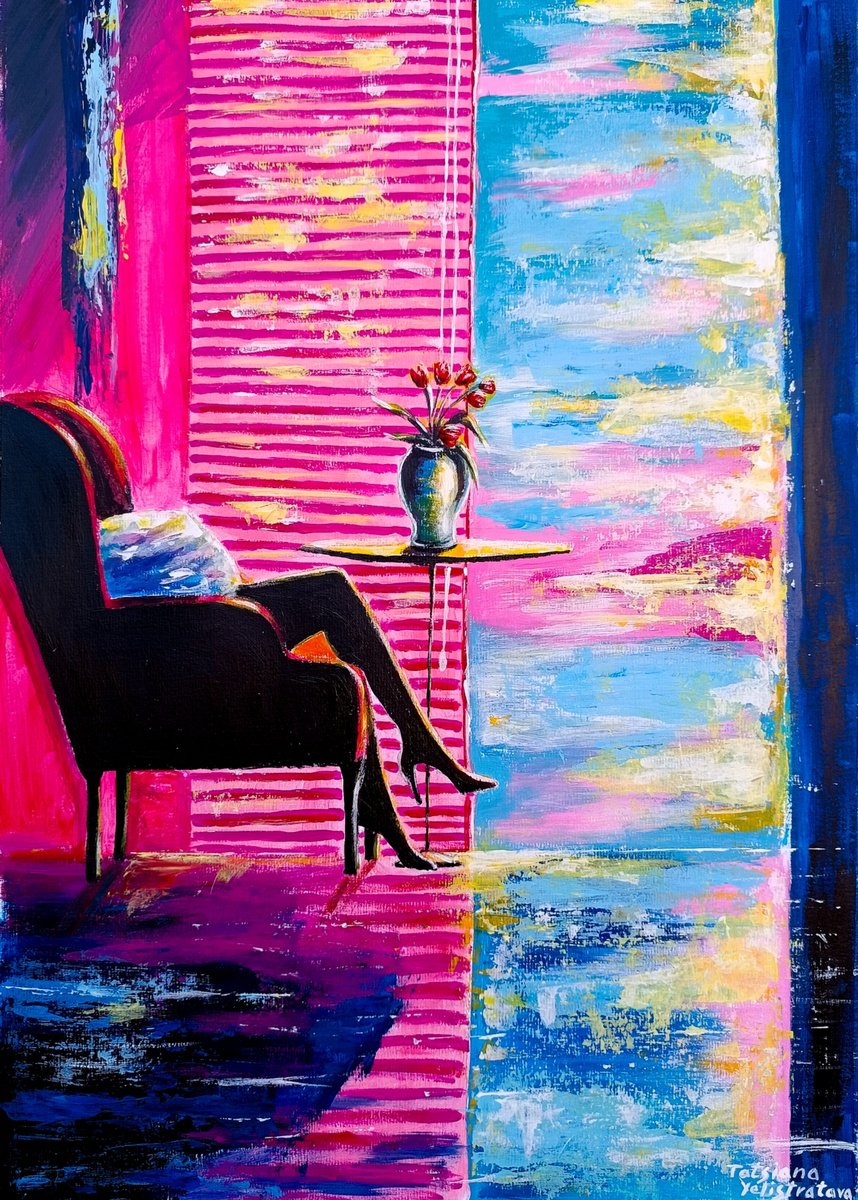 Urban And Pop Acrylic Painting , Before The Shoes Come Off. By Tatsiana Yelistratava, 14 X 20, Artwork For Sale On Artfinder