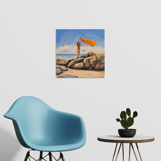 Girl on the Rocks