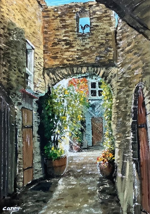 Old Cobblestone street by Darren Carey