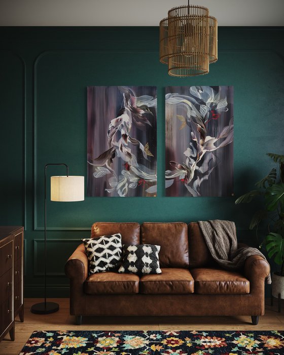 Untethered Symphony Diptych