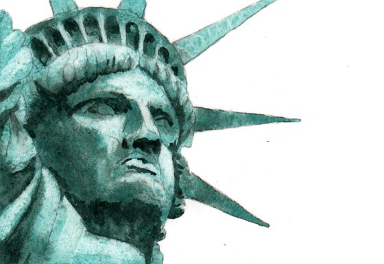 Statue of Liberty Watercolor painting