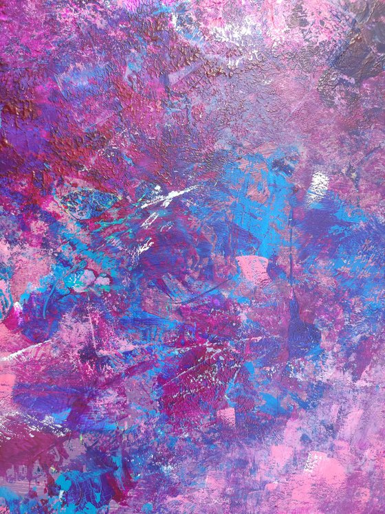 Bouquet in a blue vase