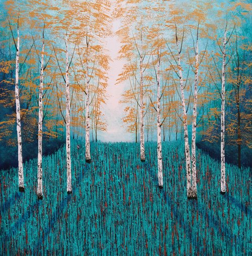 Shining Sunlight Forest by Amanda Horvath