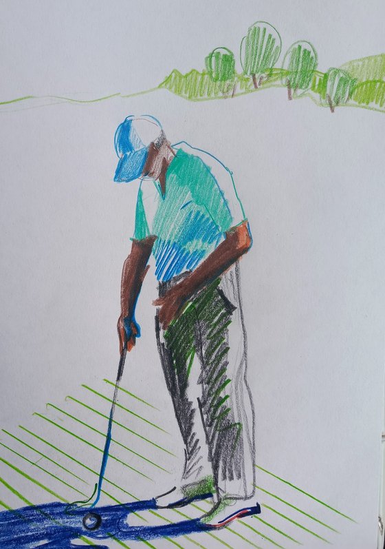 Happy golf players/ 6