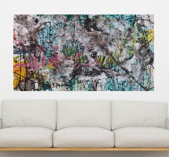 SPACE JUNGLE 115x210cm