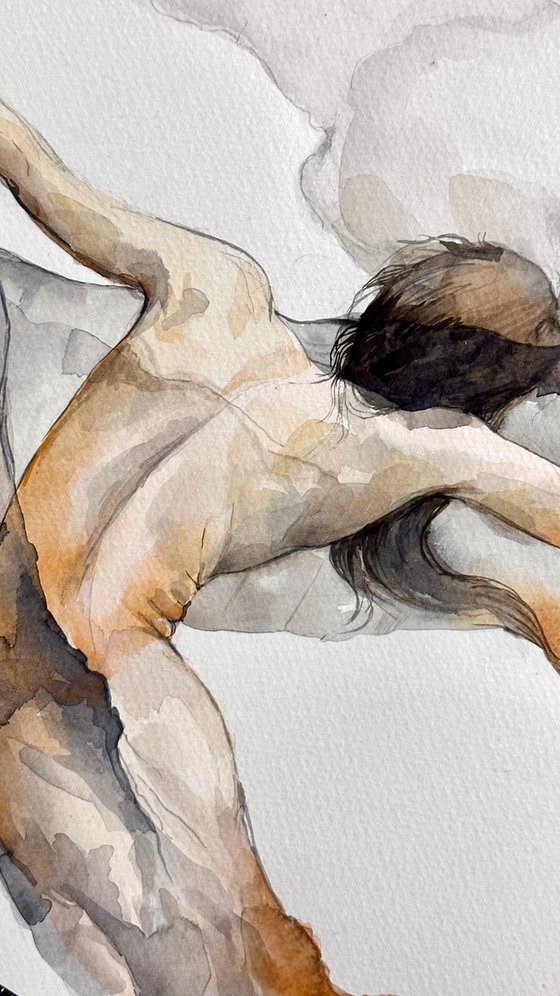 Abstract Ethereal Female Dreamlike Silhouette