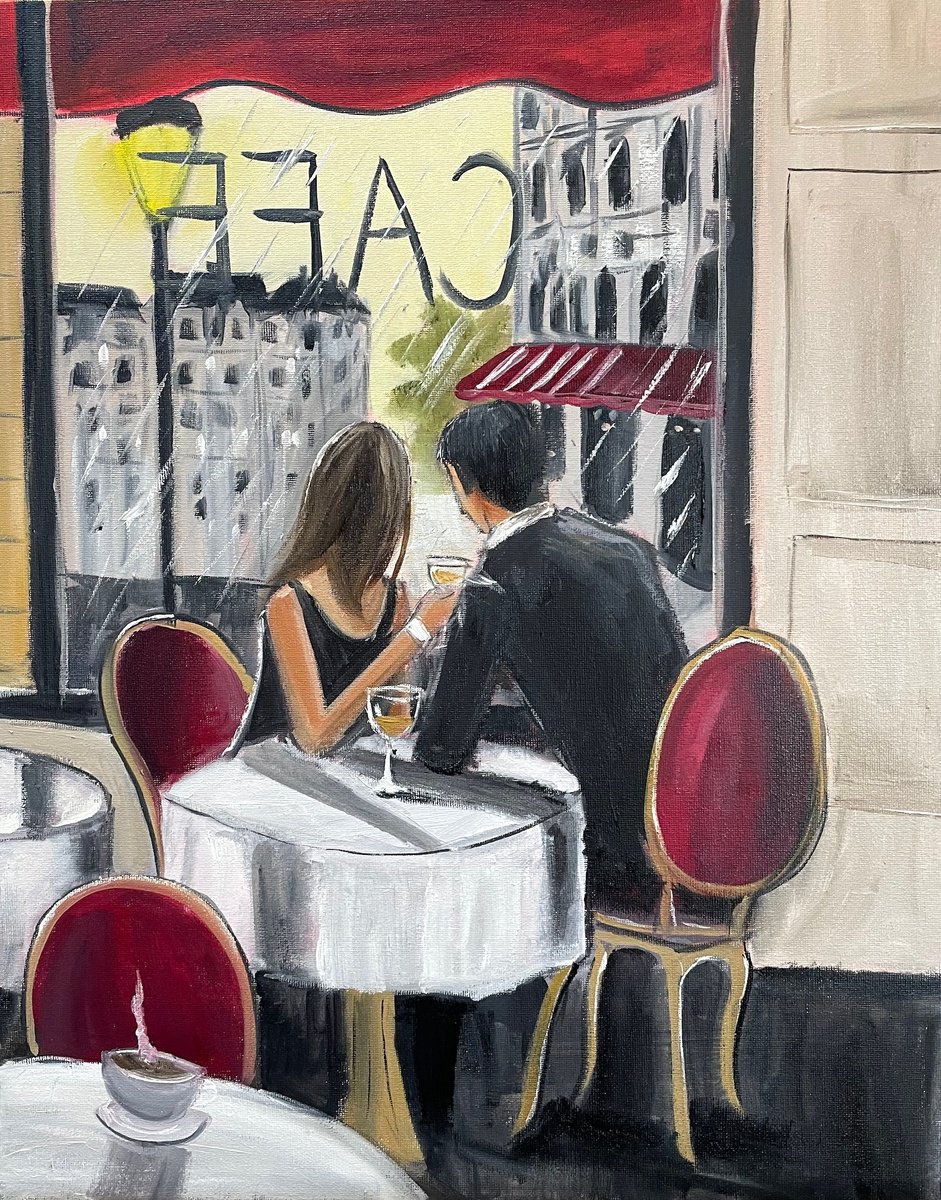 At The Cafe by Aisha Haider