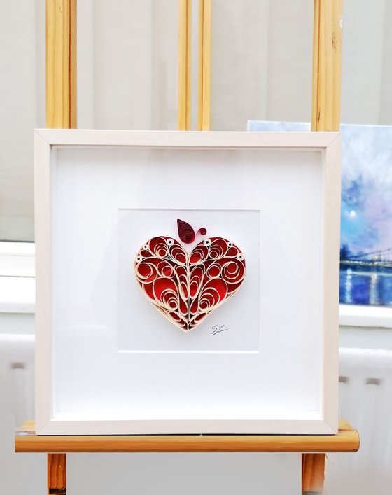 Quilling Red Heart