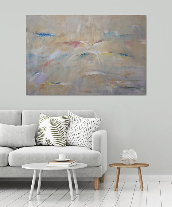 abstract light ( 150x100cm big painting )