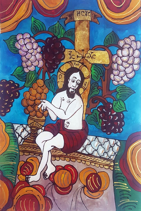 Jesus with Vines
